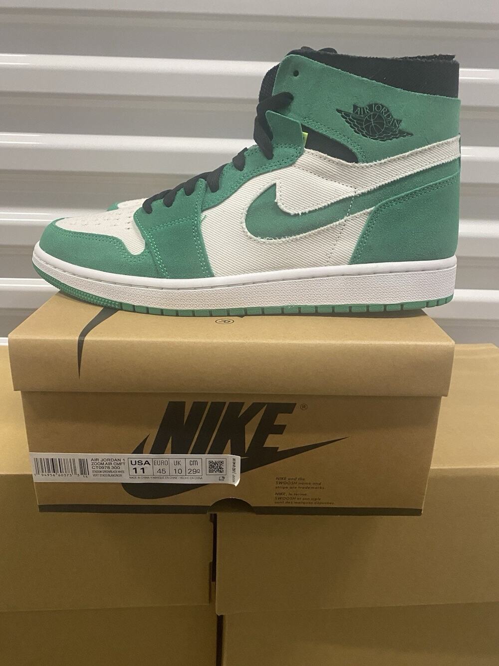 Jordan 1 Zoom CMFT Stadium Green Men’s Size 11